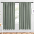 NICETOWN 2 Panels Blackout Curtains, Rod Pocket Window Curtains Room Darkning by NICETOWN