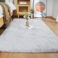 Ghouse Ultra Soft Faux Rabbit Fur Rug 3x5, Machine Washable Area Rugs by Ghouse