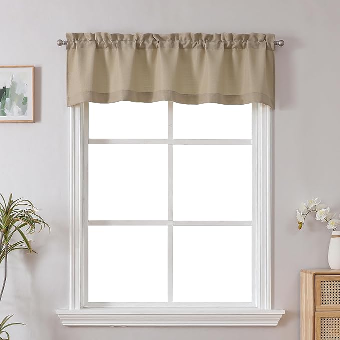 Chyhomenyc Camel Short Curtain Valance by Chyhomenyc