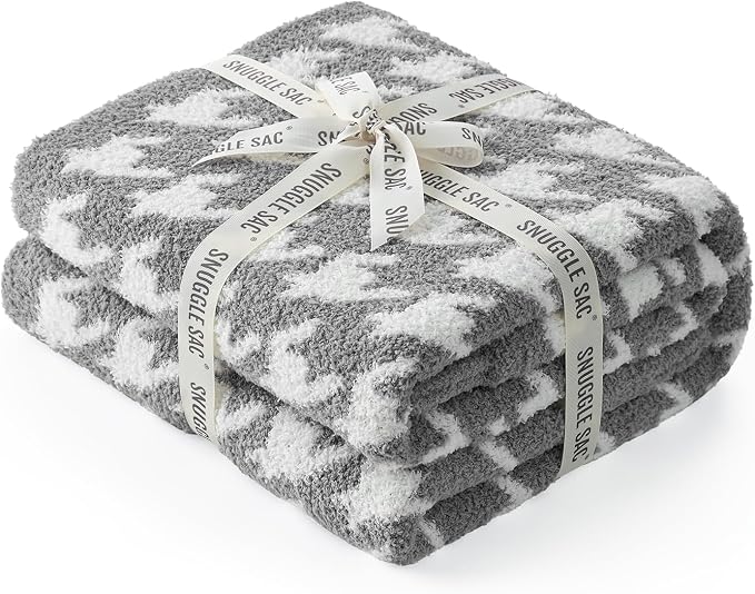 Snuggle Sac Houndstooth Throw Blanket - Image 8