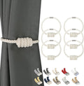 BEL AVENIR Magnetic Cotton Curtain Tiebacks, Decorative Drapery Holdbacks by BELAVENIR