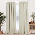 RYB HOME Curtains for Bedroom 102 inches Long, Privacy Thermal Insultaed by RYBHOME
