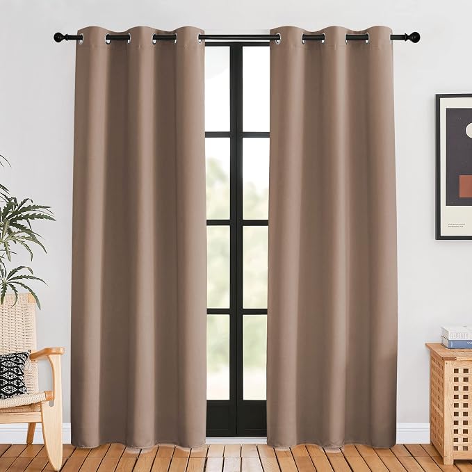 NICETOWN Window Draperies Blackout Curtain Panels, 1 Pair, 42 by 80 inches by NICETOWN