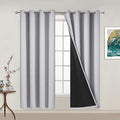 Yakamok 100% Blackout Lined Panels, Thermal Insulated Blackout Curtains by Yakamok