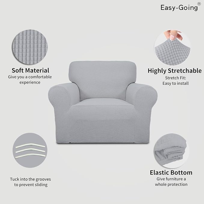 Easy-Going Stretch Chair Sofa Slipcover 1-Piece Couch Sofa Cover Furniture - Image 3
