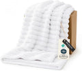 Bedsure GentleSoft Bright White Throw Blanket by BEDSURE
