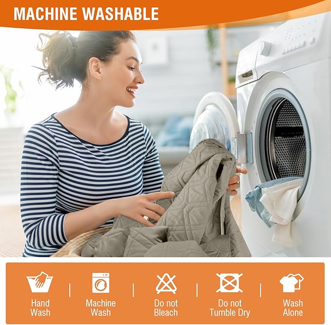 VANSOFY Waterproof Recliner Couch Covers, Sofa Covers 1-Piece Washable - Image 6