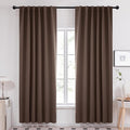 Deconovo Blackout Curtains, Thermal Insulated, W52 x L84 2 Panels, Back Tab by Deconovo