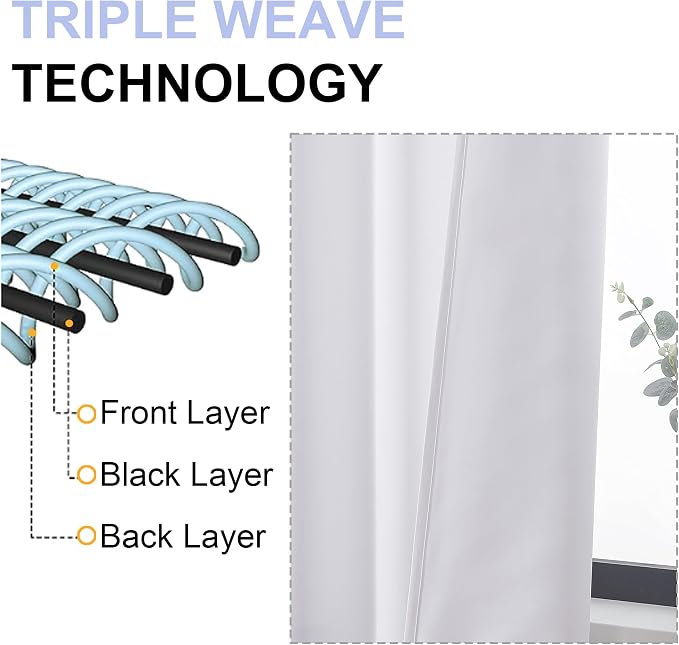 Simplebrand Ava Pure White Curtains - Image 5