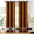 MIULEE Gold Brown Blackout Curtains by MIULEE