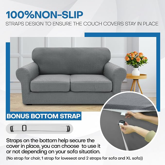 XINEAGE 2026 New 3 Pieces Couch Covers - Image 5