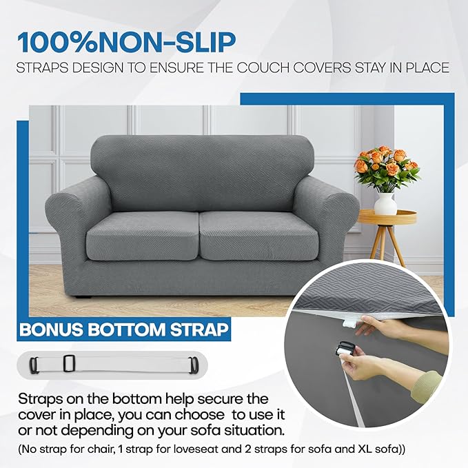 XINEAGE 2026 New 3 Pieces Couch Covers - Image 5