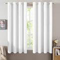 MIULEE Linen Textured Curtains for Bedroom Solid 100% Blackout Thermal by MIULEE