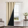 Yakamok 100% Blackout Curtains 96 Inches Long, 2 Thick Layers Heat and Full by Yakamok