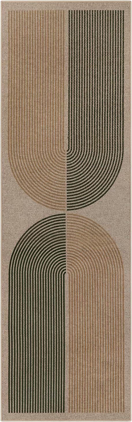Lahome Enfys Modern Rainbow Easy Jute Rug, 2x8 Hallway Runner Washable Rugs - Image 7