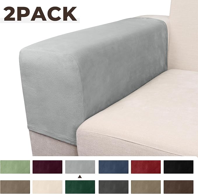 Couch Arm Covers 2 Pcs Sofa Armrest Covers Stretch Couch, Armrest Cover - Image 5
