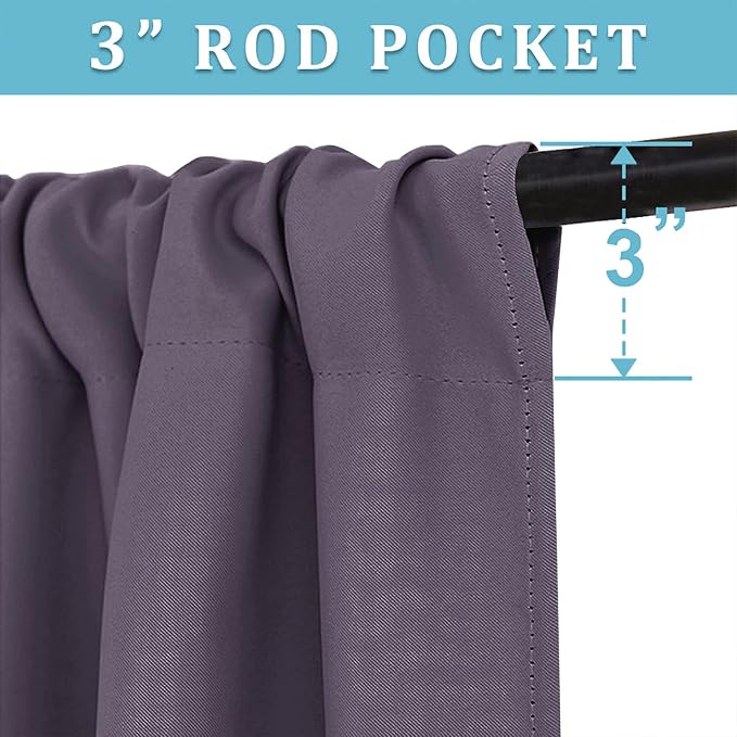 RYB HOME 54 inch Blackout Curtains - Image 2