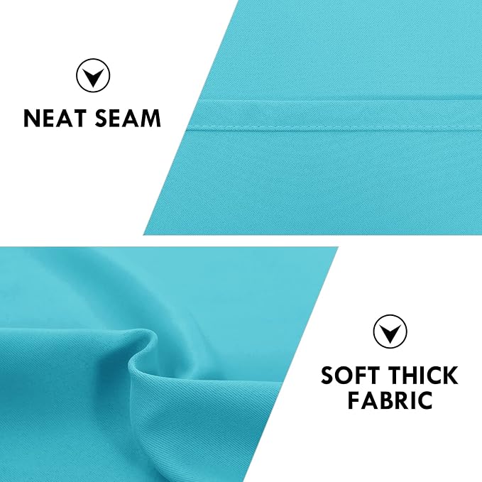 DWCN Turquoise Room Darkening Blackout Curtains - Image 6