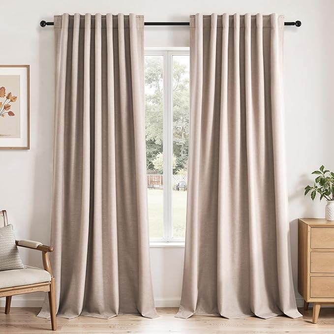 96 inch long blackout window curtains 2 Panels by Topfinel