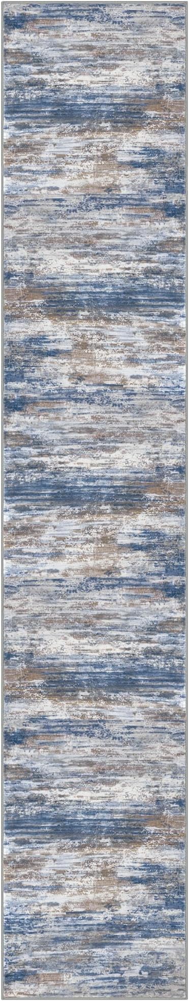 KOZYFLY Modern Abstract Washable Rug Runner 2.6x14 Hallway Rug Runner Non-Slip - Image 8