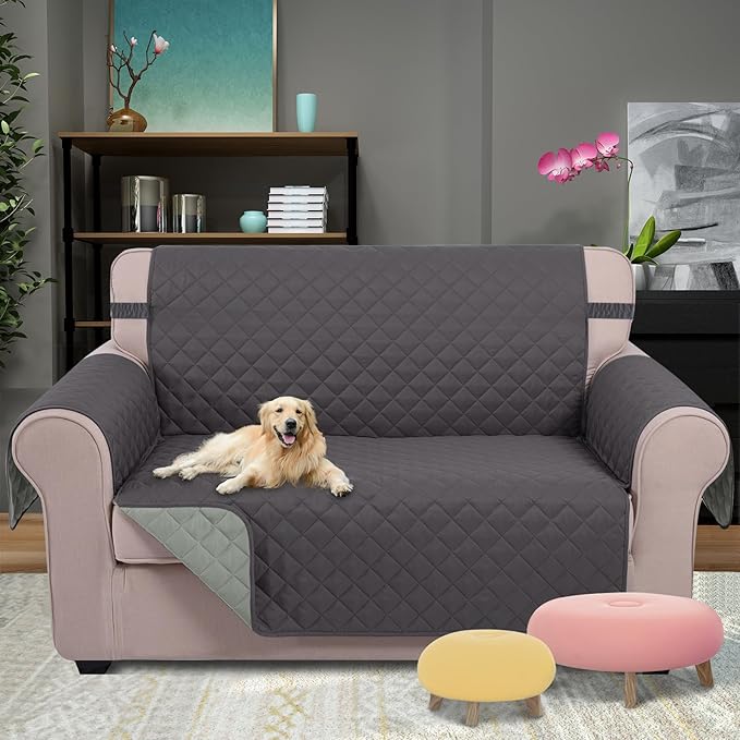 U-NICE HOME Loveseat Sofa Cover Reversible Couch Covers - Image 2