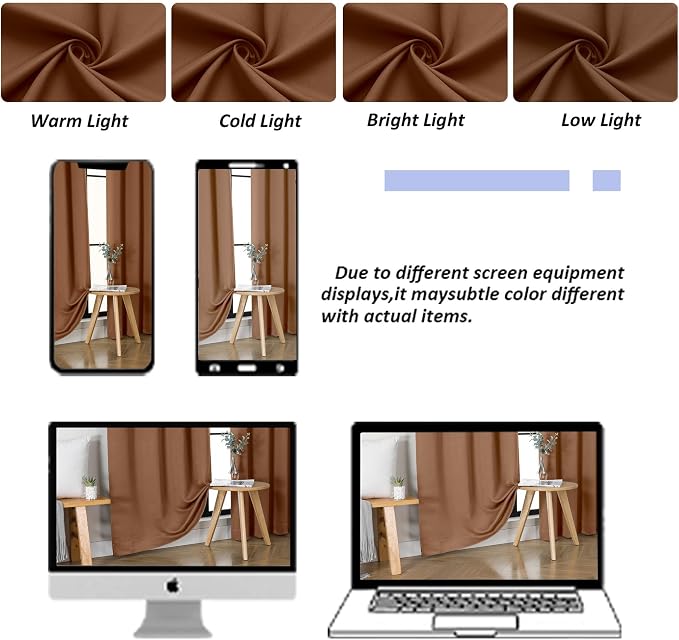 Simplebrand Ava Sun Baked Blackout Curtains - Image 9