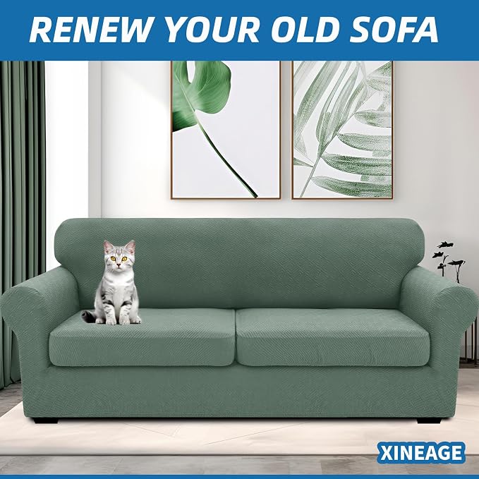 XINEAGE New 3 Pieces Couch Covers - Image 2