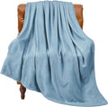 BEDELITE Fleece Blanket Soft Plush Twin Size Blanket Washed Blue 60"x80" | by BEDELITE