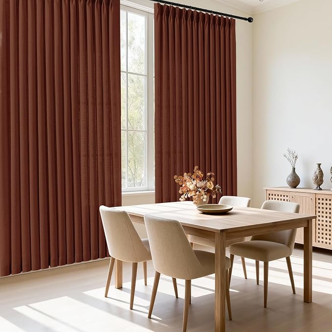 IVAPUPU Pinch Pleated Linen Curtains 96 Inches Long - Image 9
