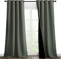 NICETOWN Dark Mallard Blackout Curtains 90 inches Long, Full Light Blocking by NICETOWN