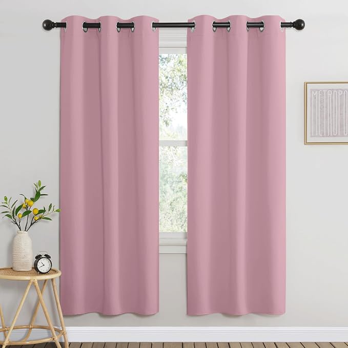 NICETOWN Crystal Pink Blackout Curtains by NICETOWN