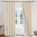 Joydeco Pinch Pleated Linen Curtains by JOYDECO