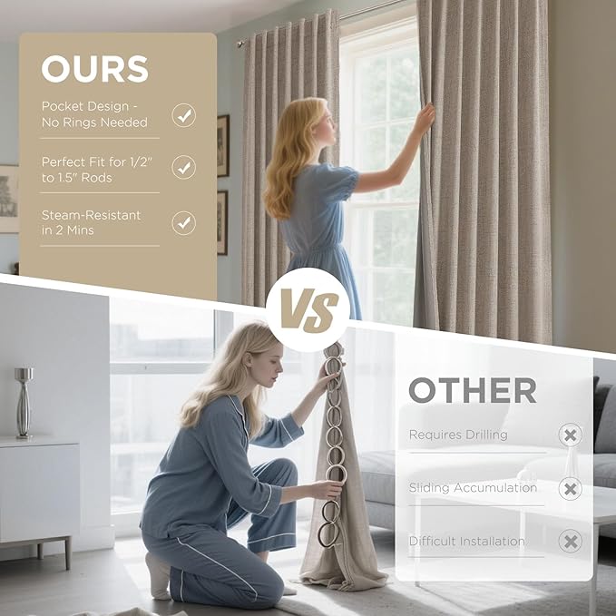 Joydeco Blackout Curtains for Bedroom - Image 7