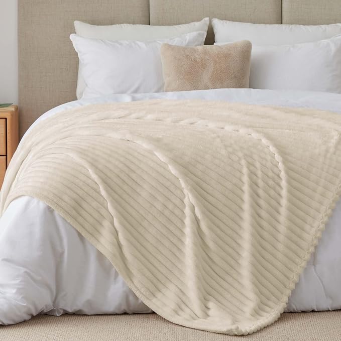 BEDELITE King Size Blanket for Bed, 300GSM Soft & Warm Fleece Blanket, - Image 7