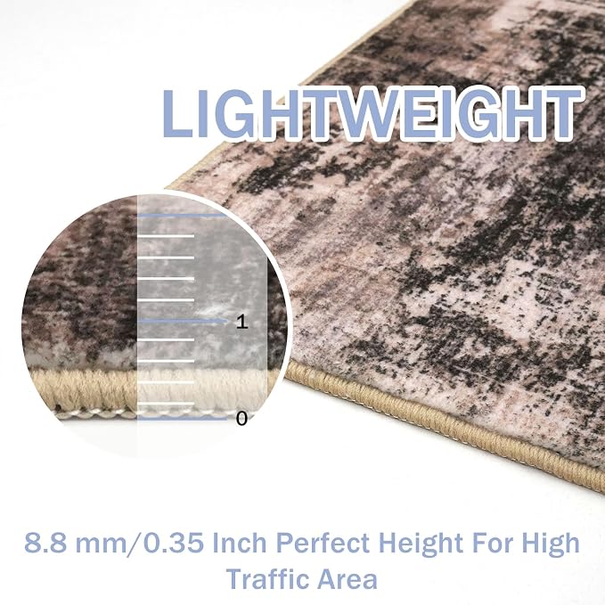 IOHOUZE Abstract Runner Rug 3x12 Ft Washable Runners - Image 4