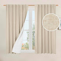 100% Blackout Linen Window Curtains by LAMIT