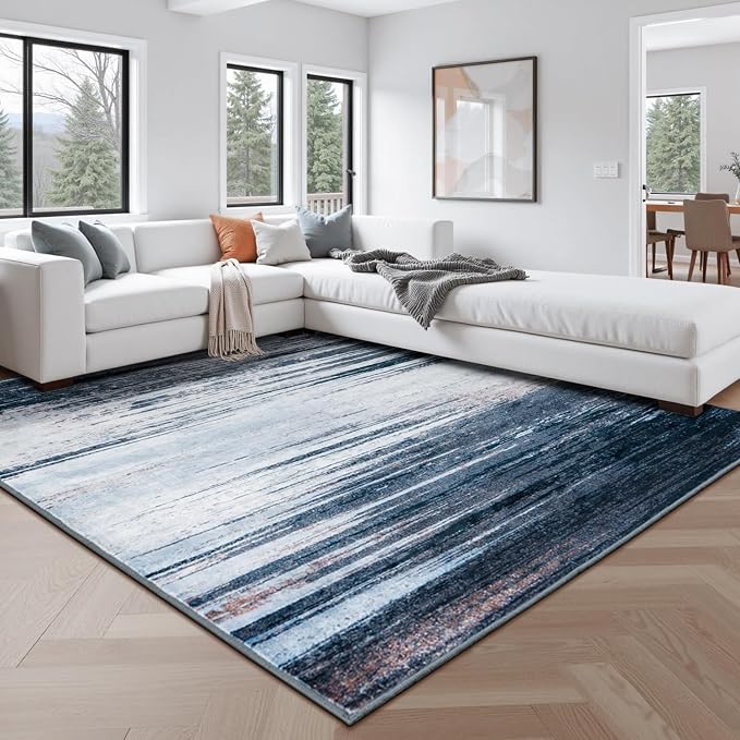 Rugflix 9x12 Large Area Rug, Washable Rug - Image 6