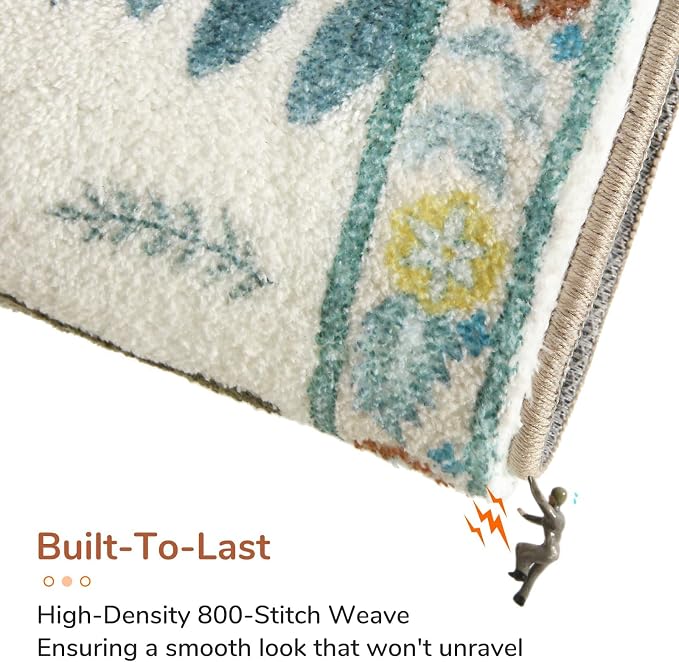 OPPODREAM Animal Soft Area Rugs 5x7, Washable Beige Rug - Image 5