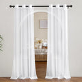 NICETOWN White Sheer Curtains 80 inches Long by NICETOWN