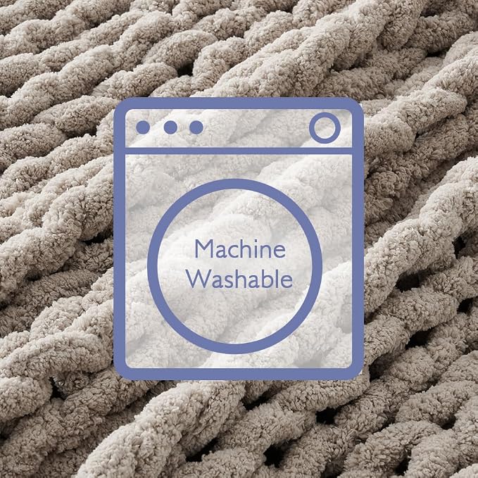 Bigacogo Chunky Knit Throw Blanket - Image 7