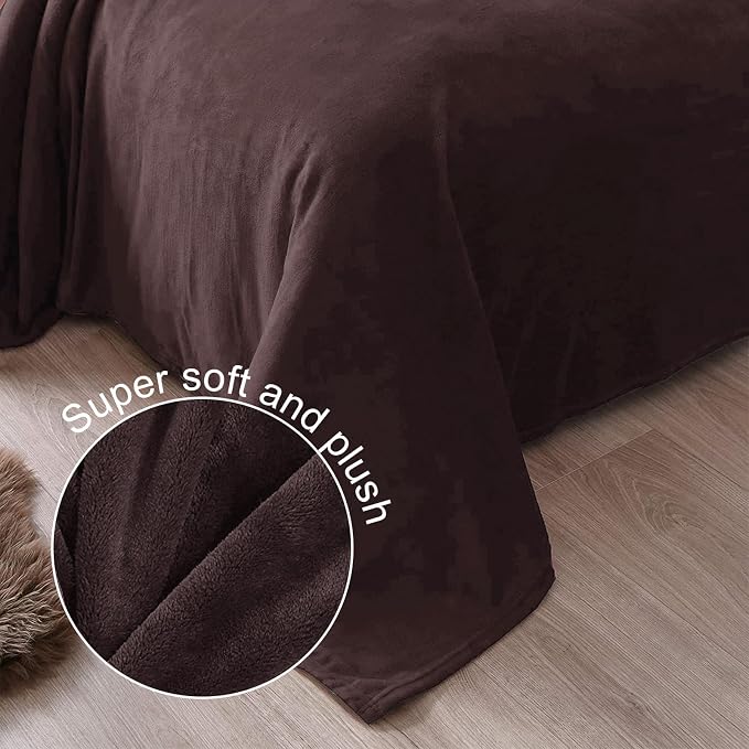 Exclusivo Mezcla Fleece Coffee Throw Blanket - Image 5