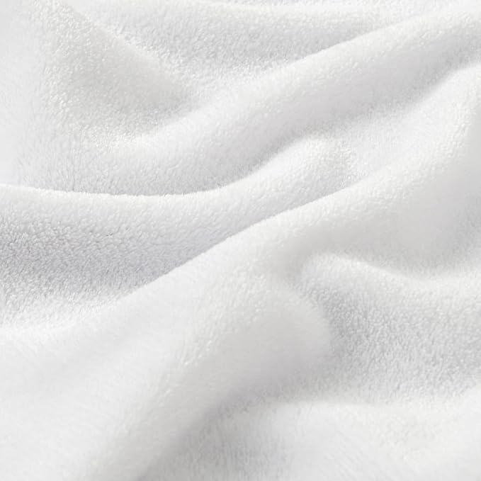 BEDELITE Fleece Blanket White Throw Blanket - Image 4