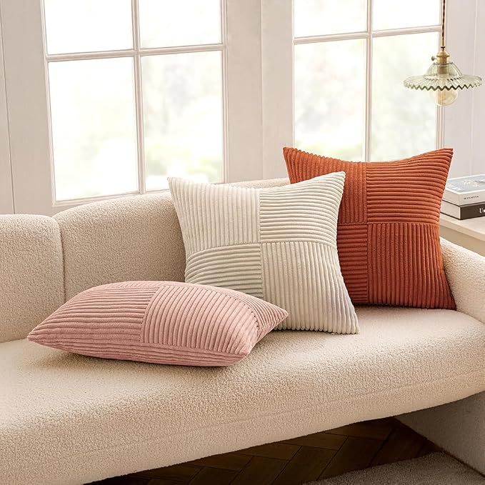 MIULEE Pink Decorative Throw Pillow Covers 18x18 Inch - Image 5
