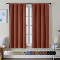 Simplebrand Ava Terracotta Blackout Curtains by Simplebrand