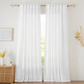 RYB HOME White Curtains Sheer by RYBHOME