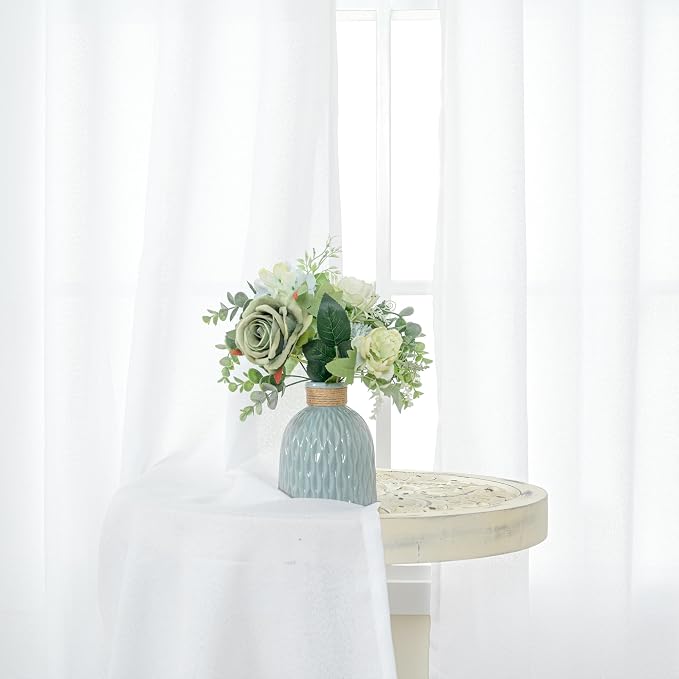 YoungsTex Small Linen Curtains 36 Inches Length - Image 3