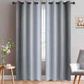 Yakamok Light Blocking Ombre Curtains, Room Darkening Grommet Window Drapes by Yakamok