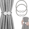 Melaluxe 2 Pack Magnetic Curtain Tiebacks, Decorative Curtain Holdbacks by Melaluxe