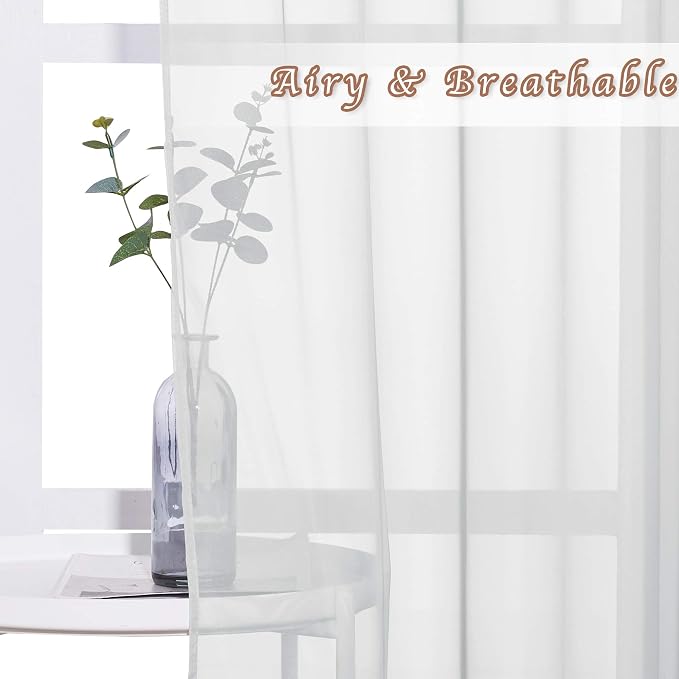 NICETOWN Soft Voile Sheer Curtains - Image 4