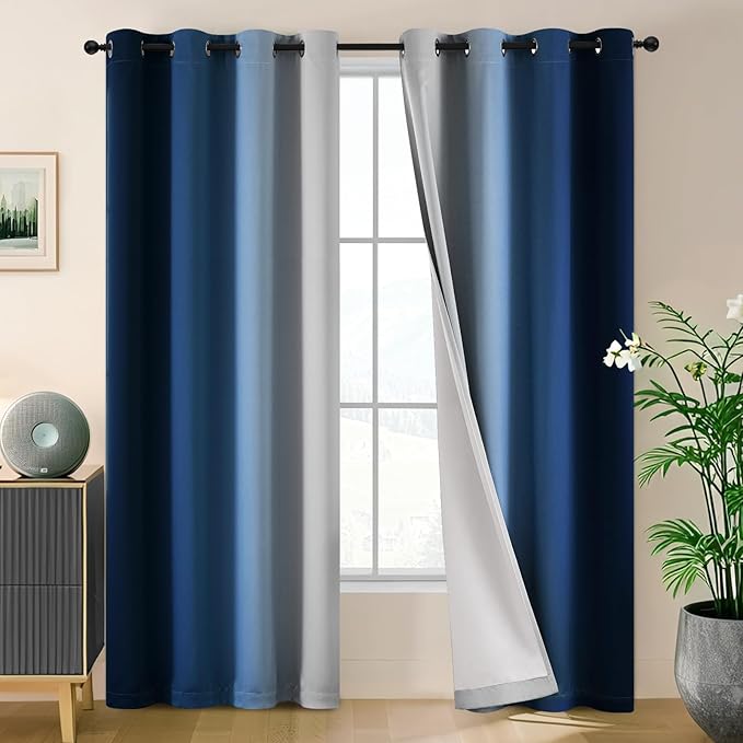 SimpleHome Ombre 100% Blackout Curtains by SimpleHome